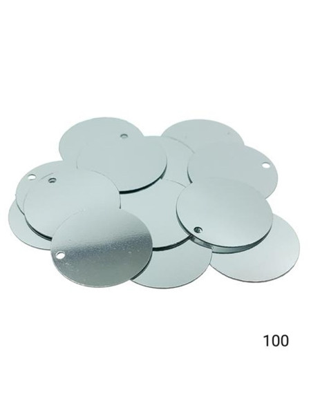 Plastik Pul Küçük Delikli (Tekstil Pulu) 20 mm