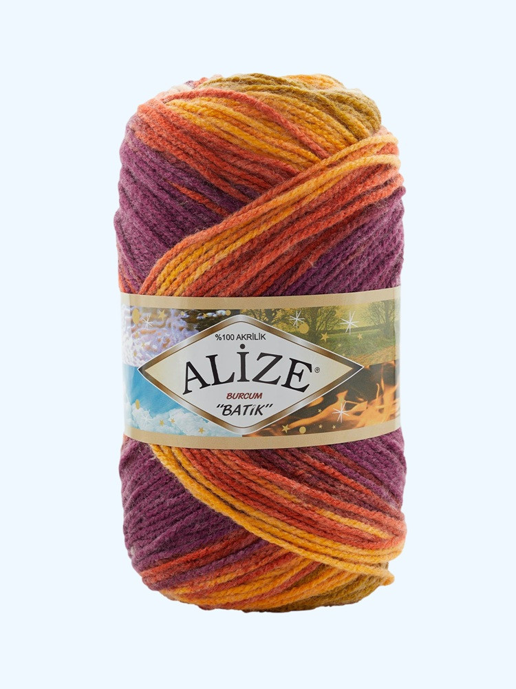 Alize Burcum Batik El Örgü İpi 100 gr