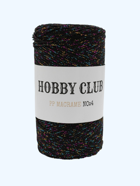 Hobby Club 4 No Simli Polyester Makrome İp 200gr